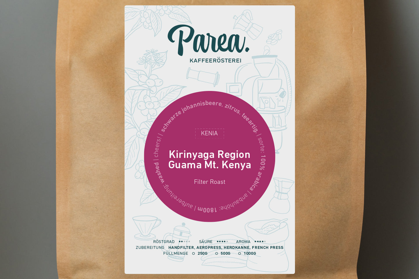 Kenia Kirinyaga | beeriger Filterkaffee