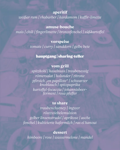 Viola-Dinner | SHARED PLATES | 25.07.2025 | 18:30 Uhr