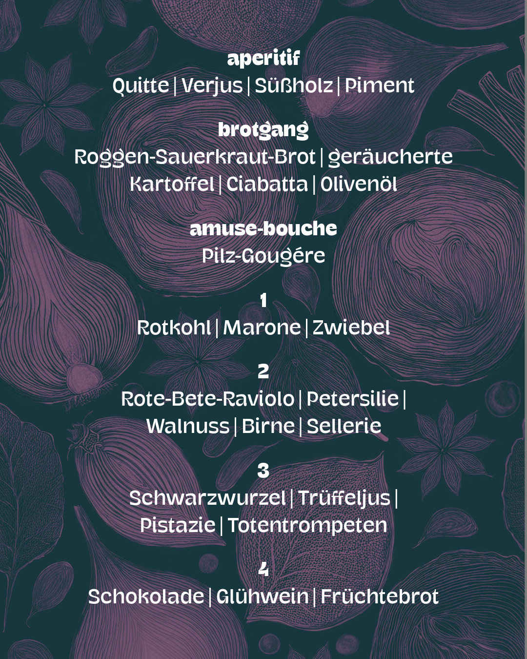 Reservierung: Viola Pop-up-Dinner | Weihnachtsmenü | 18./19./20.12.2025 | 18:30 Uhr